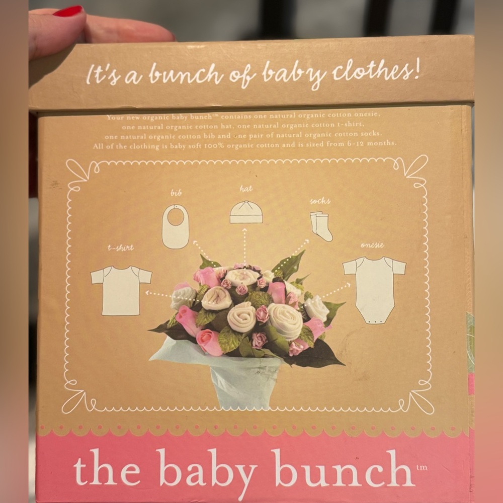 Organic Cotton Baby Clothes Bouquet - Cream Color